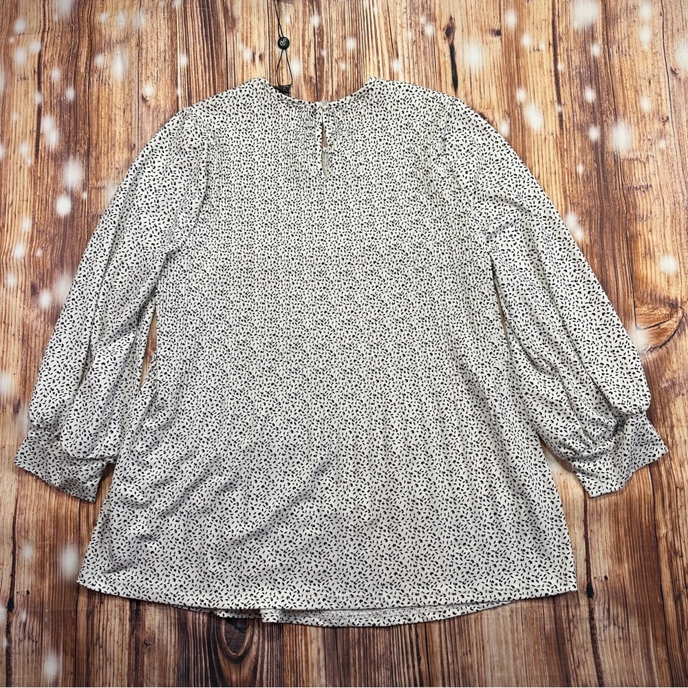ADRIANA PAPEL PRINT KNIT PLEATED TRAPEZE TOP SIZE MEDIUM - Picture 7 of 13